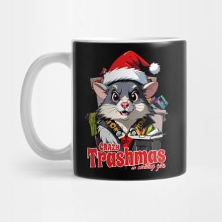 Crazy trashmas is waiting you, Rat, Christmas Mug
